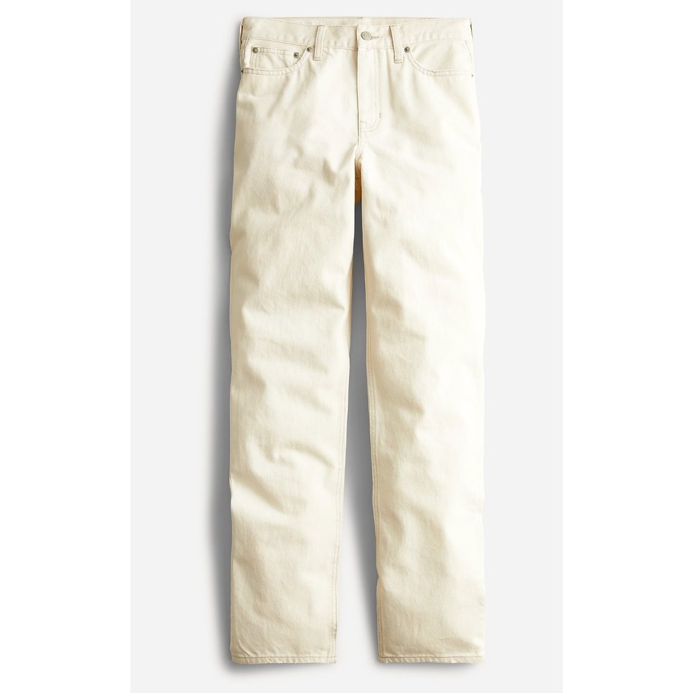 J.Crew Slouchy Boyfriend Jean Women 25 Ecru Natural Low Rise Relaxed Coastal